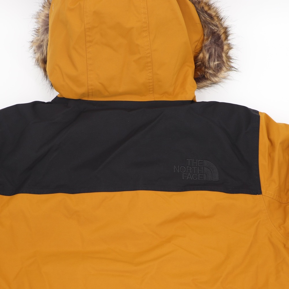 The North Face Men’s Gotham XL Hooded Down Jacket Timber Tan Black - Picture 12 of 13